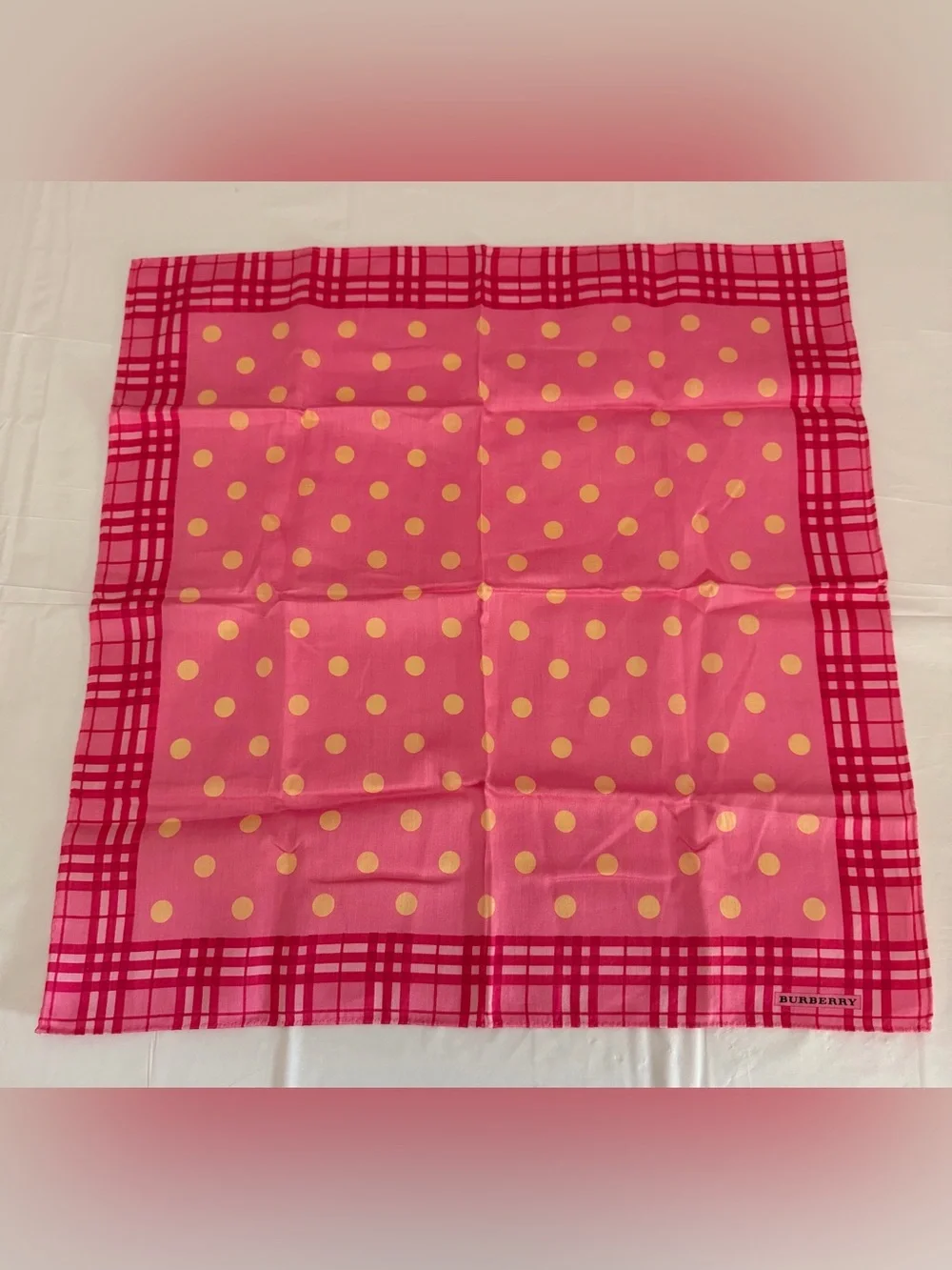 Burberry pink handkerchief